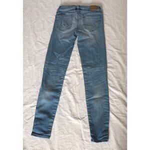 American eagle‎ super stretch jeggings 0 light blue